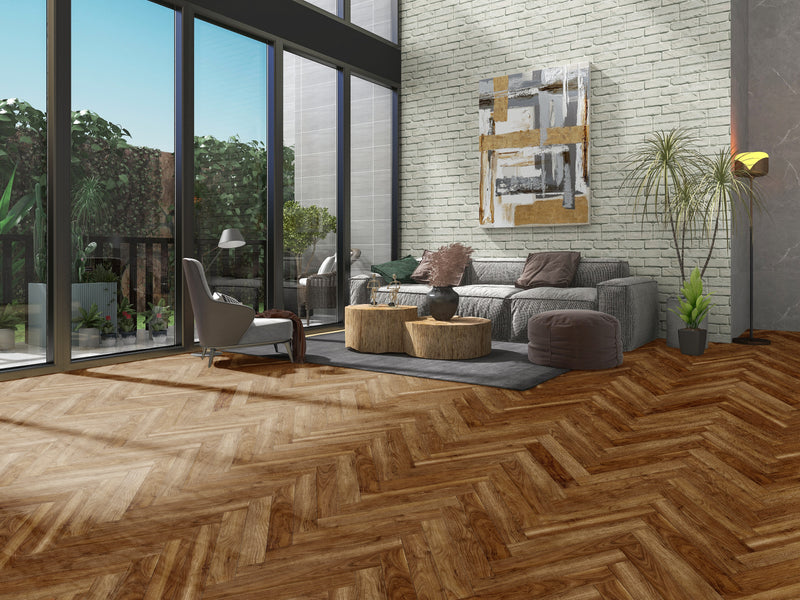 Manhattan Walnut Herringbone