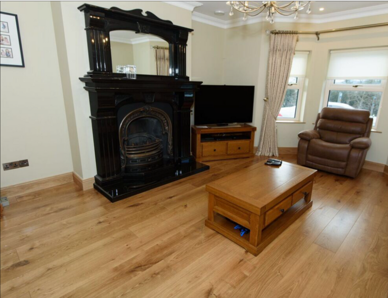 190mm Rustic Brushed and Lacquered Oak