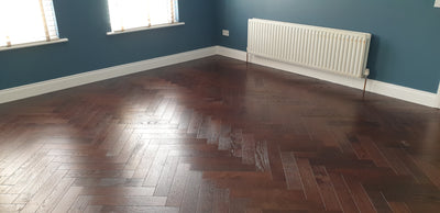 Vienna Herringbone Stained, Brushed & Lacquered